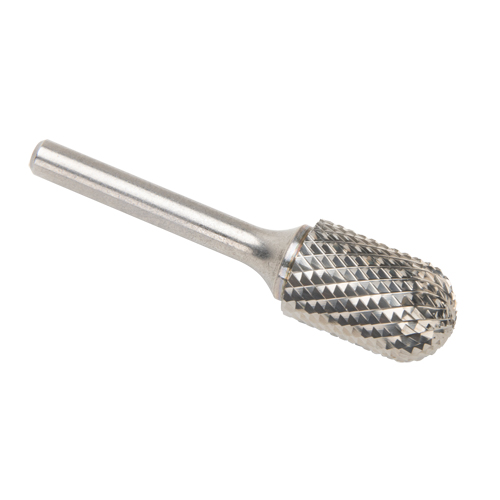 CLEVELAND Solid Carbide Burrs - Cylinder Shape with Ball Nose, SC-6, 3/5" Dia., 25.4 mm Depth of Cut Meunier Outillage Industriel