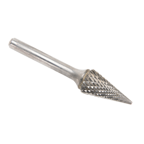 Fraises au carbure solide - Forme conique pointue CLEVELAND, SM-5, 1/2" dia., 1/4" Tige, 22,2 mm Prof. de la coupe Meunier Outillage Industriel