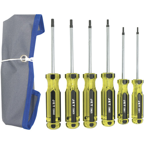 Jeu de tournevis &agrave; manche g&eacute;ante TORX JHTSS-6, 6 Meunier Outillage Industriel