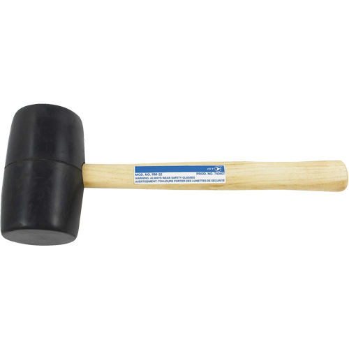 RM-32 Maillet en caoutchouc, 32 oz, Prise en Bois, 13-1/2" lo Meunier Outillage Industriel