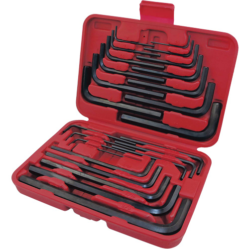 JHK-25SM Hex Key Set, 25 Pcs., Metric & Imperial Meunier Outillage Industriel