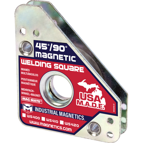 Magnetic Welding Squares, 3-3/4" L x 3/4" W x 4-3/8" H, 75 lbs. Meunier Outillage Industriel