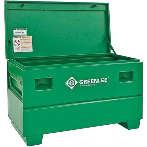Coffre de chantier, 48" x 24" x 25", Acier, Vert Meunier Outillage Industriel