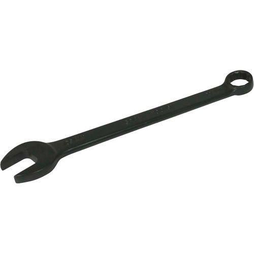 Cl&eacute; mixte &agrave; tige plate, 12 pans, 23 mm, Fini Oxyde noir Meunier Outillage Industriel