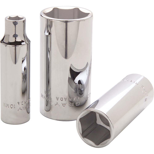 Douille, 10 mm, Prise 1/2", 6 pans, Profond Meunier Outillage Industriel