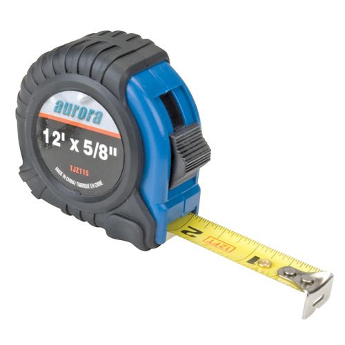 Ruban &agrave; mesurer, 5/8" x 12', Marques de goujon po/pi Meunier Outillage Industriel