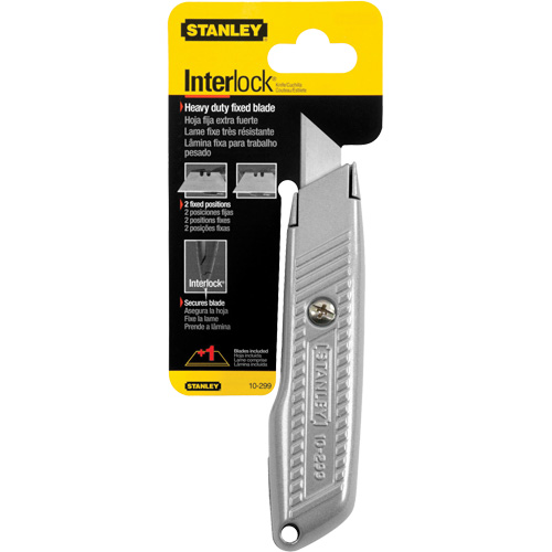 Couteau utilitaire &agrave; lame fixe Interlock, 5-1/2", Lame M&eacute;tal Meunier Outillage Industriel