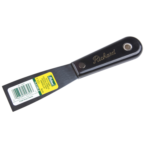 Flexible Putty Knife, High-Carbon Steel Blade, 1-1/2" Wide, Polypropylene Handle Meunier Outillage Industriel