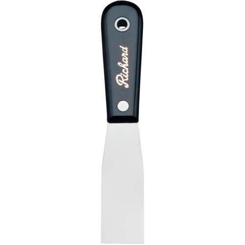 Putty Knife Stiff, Steel Blade, 1-1/4" Wide, Polypropylene Handle Meunier Outillage Industriel