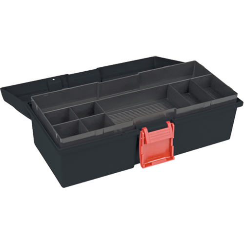 Coffre &agrave; outils robuste, 15" la x 7" p x 5-1/2" h, Noir Meunier Outillage Industriel