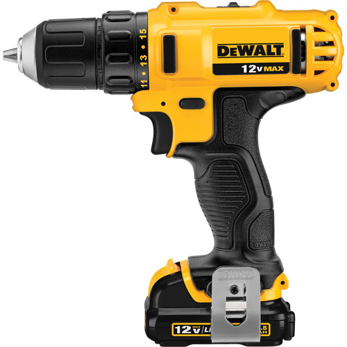 Ensemble perceuse/visseuse max, Lithium-ion, 12 V, Mandrin 3/8", Couple 189 UWO Meunier Outillage Industriel