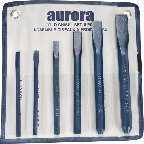 6-Piece Cold Chisel Set Meunier Outillage Industriel