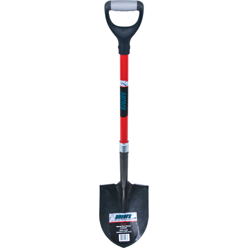 Pelle ronde robuste, Lame Acier au carbone, Fibre de verre, Manche Prise en D Meunier Outillage Industriel