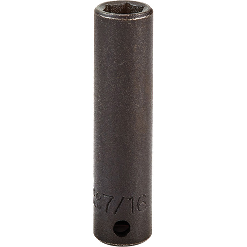 Douille, Chocs, 7/16", Prise 3/8", 6 pans, Profond Meunier Outillage Industriel