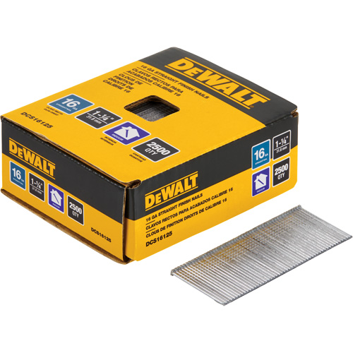 Clous de finition droits de calibre 16 Meunier Outillage Industriel