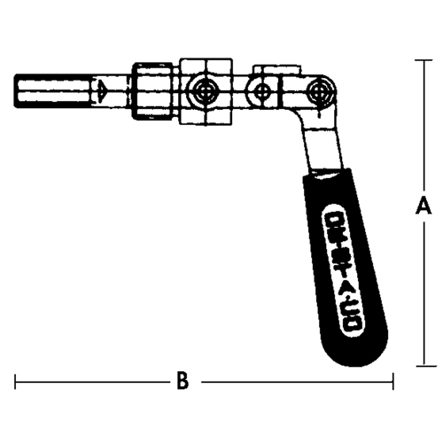 Straight Line Clamps - 601 Series, 5/8" (15.875 mm) Capacity, 100 lbs. Clamping Force Meunier Outillage Industriel