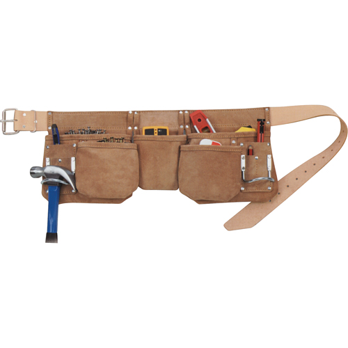 Tabliers de compagnon menuisier, Cuir, Havane Meunier Outillage Industriel
