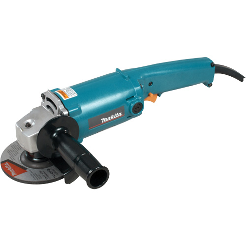 Angle Grinder with Two-Stage AC/DC Safety Trigger Switch, 5", 120 V, 10 A, 12000 RPM Meunier Outillage Industriel