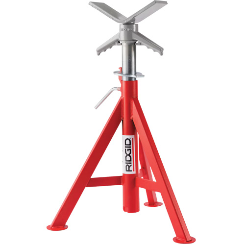 Supports de tuyaux abaiss&eacute; en V no VJ-98, 51-96 cm R&eacute;glage de la hauteur, 12" Capacit&eacute; max. de tuyau, 2500 lb Capacit&eacute; de charge max. Meunier Outillage Industriel