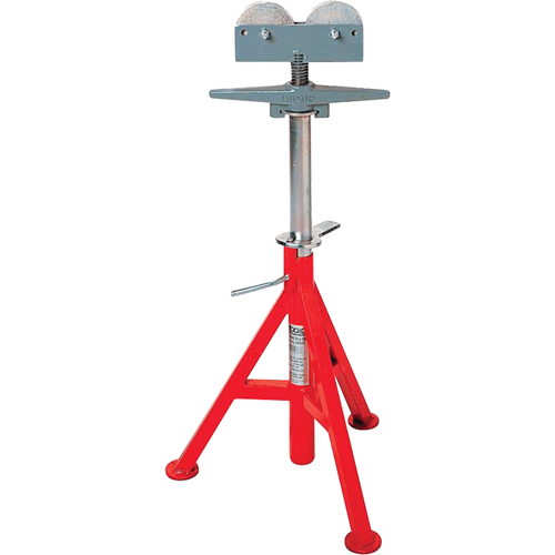 Support de tuyau pour rouleau &eacute;lev&eacute; no RJ-99, 82-140 cm R&eacute;glage de la hauteur, 12" Capacit&eacute; max. de tuyau, 1000 lb Capacit&eacute; de charge max. Meunier Outillage Industriel