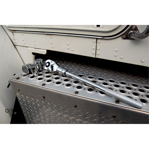 24-Tooth Quick Release Teardrop Ratchet, 3/4" Drive, Plain Handle Meunier Outillage Industriel