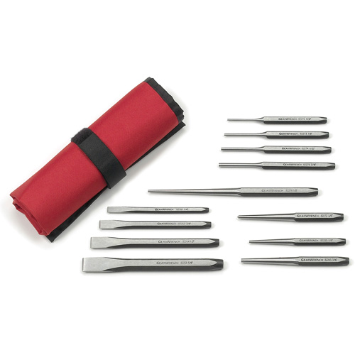 Jeu de poinçons et ciseaux, 12 morceaux Meunier Outillage Industriel