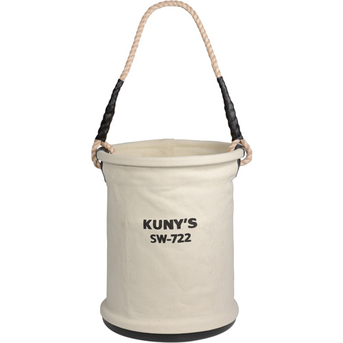 Seaux &agrave; outils robustes, 11" lo x 11" la x 16" h, Toile, Beige Meunier Outillage Industriel