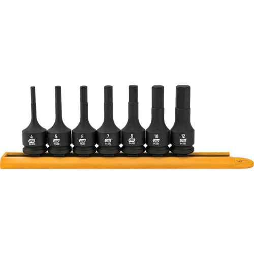 Hex Bit Impact Metric Socket Set, 7 Pieces Meunier Outillage Industriel