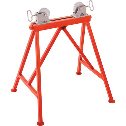 Support ajustable no AR99 a/rouleau en acier, 36" Capacit&eacute; max. de tuyau, 2500 lb Capacit&eacute; de charge max. Meunier Outillage Industriel