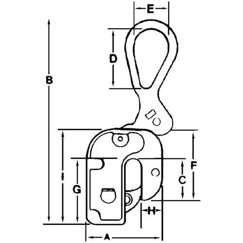 &eacute;lingue l&egrave;ve-t&ocirc;le courte GX, 6000 lb (3 tonnes), Ouverture de la m&acirc;choire de 1/16" - 1" Meunier Outillage Industriel