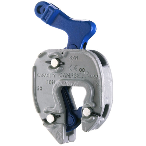 GX Plate Clamp with Chain Connector, 1000 lbs. (0.5 tons), 1/16" - 5/16" Jaw Opening Meunier Outillage Industriel