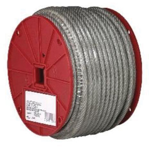 C&acirc;ble m&eacute;tallique, 250' (76,2 m) x 3/32", 184 lb (0,092 tonne), Rev&ecirc;tement de vinyle Meunier Outillage Industriel