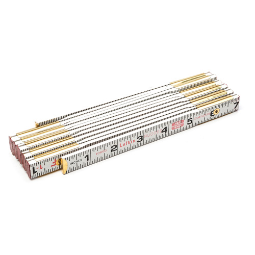 R&egrave;gle en bois pliante, 6' lo, Bois, Graduations de 1/6" Meunier Outillage Industriel