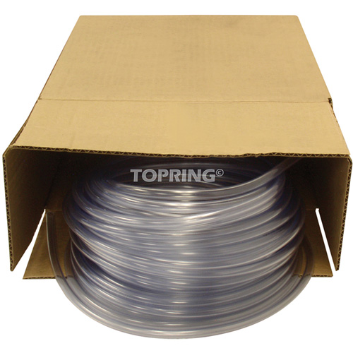 Tube, Air/Eau, 0,625" DE x 100' lo, PVC, Transparent, 30 psi @ 20°C Meunier Outillage Industriel
