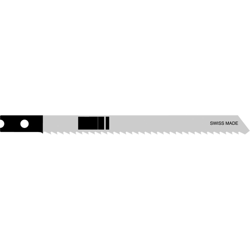 Lames de scie sauteuse, Acier &agrave; haute teneur en carbone, Tige en U, 4" lo, 10 dents par pouce Meunier Outillage Industriel