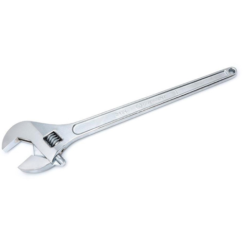 Adjustable Tapered Handle Wrench - Carded, 24" L, 2-7/16"/62 mm Max Width, Chrome/Polished Meunier Outillage Industriel