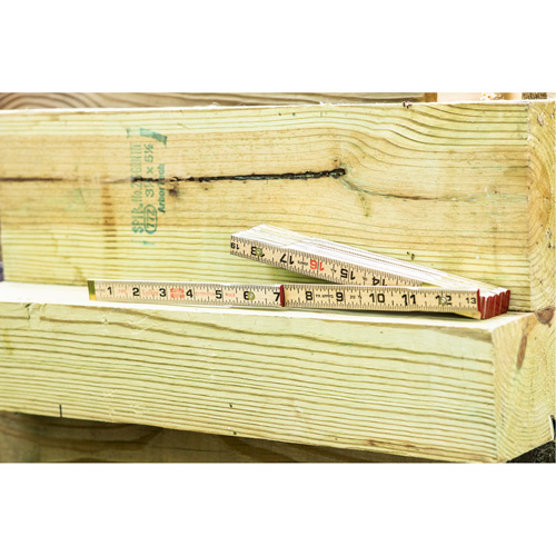 R&egrave;gle pliante, 6' lo, Bois, Graduations de 1/16" Meunier Outillage Industriel