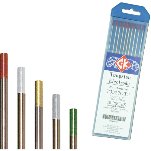 &eacute;lectrodes de tungst&egrave;ne, 0,020" dia. x 7" lo Meunier Outillage Industriel