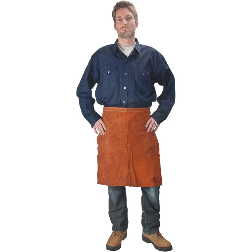 Tablier en cuir, Taille, 24" lo, Lava Brown Meunier Outillage Industriel