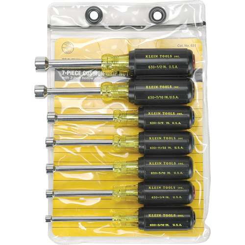 Cushion-Grip Nut Driver Set with 3" Shafts, 7, Non Magnetic, Imperial Meunier Outillage Industriel