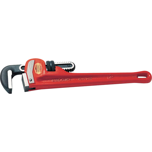 Cl&eacute;s droites &agrave; tuyau no 48, Cap des m&acirc;choires 6", Longueur 48", Fini Rev&ecirc;tement en poudre Meunier Outillage Industriel