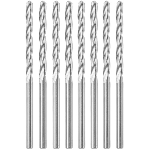 8-Piece Standard Point Spiral Saw Bit with 1/8" Diameter, 1/8", 1" Flute Meunier Outillage Industriel