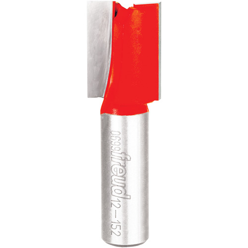 Fraise - foret droit &agrave; double cannelure, 3/4" dia, 1-1/4" ha, 2-1/2" lo, 1/2" Manche Meunier Outillage Industriel