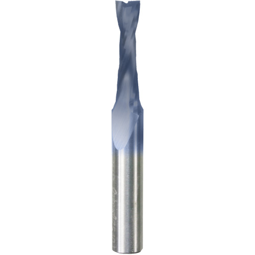 Up Spiral Router Bit, 1/4" Dia., 1" Carbide Height, 2-1/2" L, 1/4" Shank Meunier Outillage Industriel