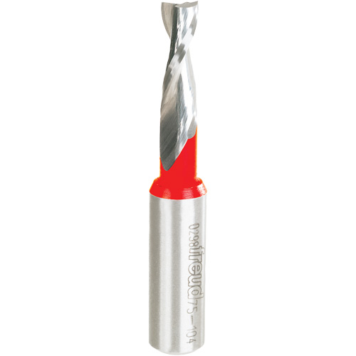 Up Spiral Router Bit, 5/16" Dia., 1" Carbide Height, 3" L, 1/2" Shank Meunier Outillage Industriel