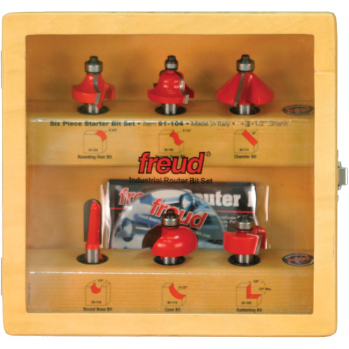 Jeu de d&eacute;marrage de fraises avec mandrins de 1/2" Meunier Outillage Industriel