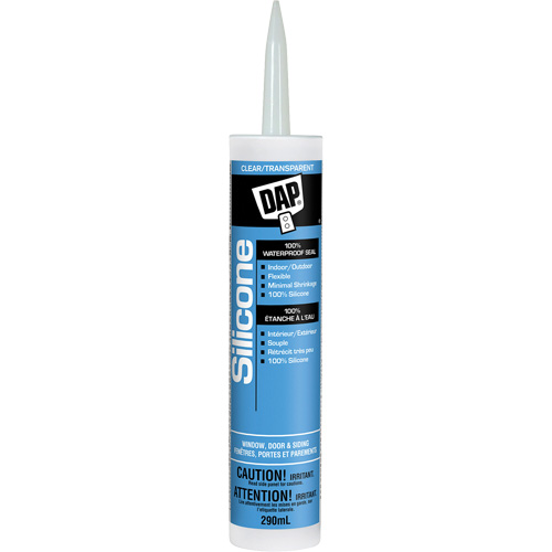 Silicone Sealant, 290 ml, Tube, Clear Meunier Outillage Industriel