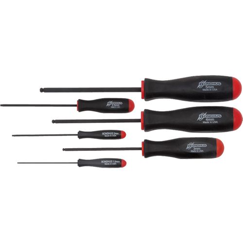 Ball Driver Screwdriver Sets - Metric, 6 Pcs. Meunier Outillage Industriel