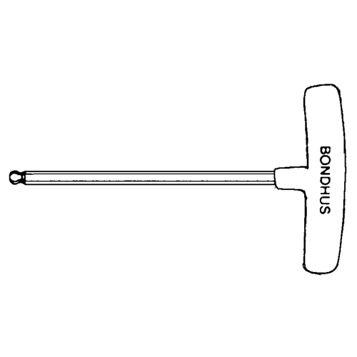 Individual Hex Keys - SAE, Ball End, 3/32" x 6" L, T Handle Meunier Outillage Industriel