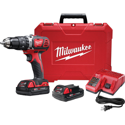 M18 Cordless Compact Hammer Drill/Driver Kit, 1/2" Chuck, 18 V Meunier Outillage Industriel